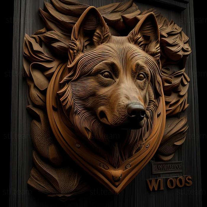 3D модель Волчья собака Сарлоса (STL)